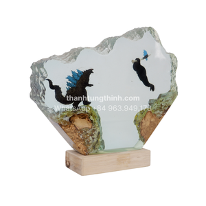 Resin Wood Art Decor Round Hand Painted <b>Space</b> Theme Home Decoration Made in Vietnam - Product Image 2