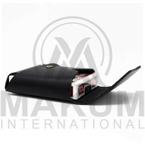 Leather Storage Poker <b>Box</b> Clubs Single Deck Playing Card Holder Travel Leather Card Deck Case - Product Image 4