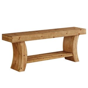 Consolle in Legno Massello con Doppio Ripiano Portaoggetti, Elegante Tavolino da Divano per Camera da Letto, Versatile Tavolo d'Ingresso - Product Image 5