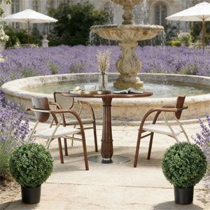 Set di 2 Alberi Artificiali e Vasi di Fiori per Arredamento Interno - Product Image 4