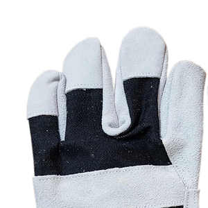 Fabricant professionnel, prix bas, gants de travail robustes en cuir de vachette pleine fleur, anti-vibrations, anti-coupures. - Product Image 4