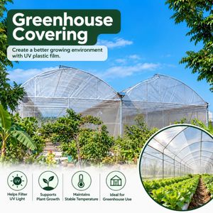 Film plastique de serre multi-chapelles Super Hoki UV de haute qualité 200 microns 4,2m x 100m avec additif UV 14% pour couverture agricole - Product Image 4