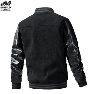 New Best Design Leather <b>Jacket</b> Chenille Embroidery Wool Letterman Bomber School College University <b>Light</b> <b>Weight</b> Varsity <b>Jacket</b> - Product Image 5