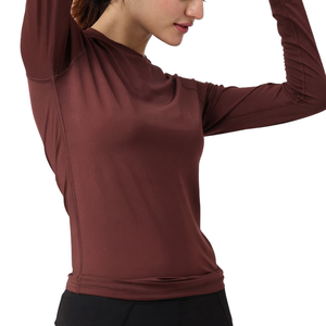 Camisa de Compresión Formal para Mujer, Manga Larga, de Alta Calidad, Ligera, de Secado Rápido, Transpirable, de Color Sólido, a Bajo Precio - Product Image 5