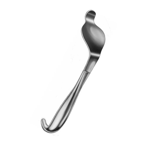 Élévateur chirurgical orthopédique à levier courbé en acier inoxydable, longueur 240 mm, pointe arrondie 9,12 mm, largeur de mâchoire 25 mm, 65 mm - Product Image 2