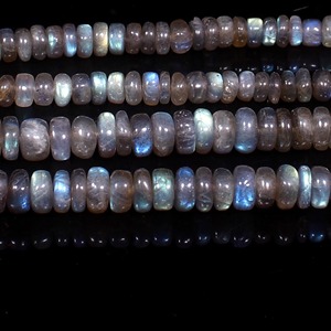 Cuentas Redondas Lisas de Labradorita Azul Brillante AAA+, Cuentas de Labradorita, Hilo de Cuentas Lisas de Labradorita de 15 Pulgadas para Manualidades - Product Image 2
