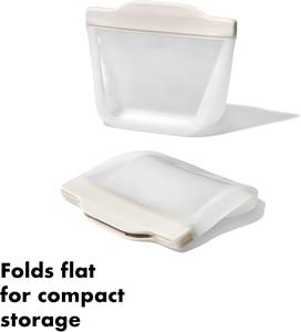 ถุงซิลิโคนแบบตั้งได้สำหรับใส่ขนมข้าวโอ๊ต ใช้ซ้ำได้ - Product Image 3
