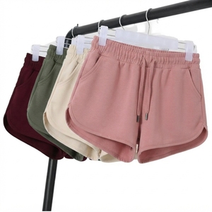 Pantalones Cortos Deportivos para Mujer, Ropa de Entrenamiento, Pantalones Cortos para Correr, Pantalones Deportivos para Gimnasio, 100% Algodón, Mezcla de Poliéster, Pantalones Cortos Deportivos para Dama - Product Image 1