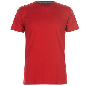 เสื้อยืดผู้ชายคุณภาพสูง ขายดี สีพื้น เรียบง่าย ใส่ได้ทุกวัย ผ้าทอเป็นมิตรต่อสิ่งแวดล้อม โพลีเอสเตอร์/คอตตอน ทรงปกติ - Product Image 5