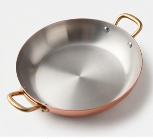 Rose Gold Copper Utensils With Attach Aluminium Handle And Lid For Kitchenware Hotel And Restaurant Use - Product Image 1