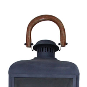 โคมไฟตกแต่งบ้าน แก้วและสแตนเลส ดีไซน์หรูหรา ด้ามจับไม้ขนาดใหญ่ เคลือบสังกะสี ทนทานต่อทุกสภาพอากาศ รับสั่งทำตามแบบ - Product Image 2