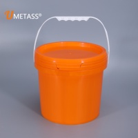 Seau en plastique PP de qualité alimentaire de 5 L avec couvercle, écologique, durable, emballage pour l'eau, haute qualité, vente en gros