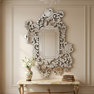 Espejo de Pared Ornamental Barroco Vintage |   Espejo Decorativo Veneciano de Lujo | Espejo de Vidrio Estilo Antiguo para el Hogar y la Sala de Estar - Product Image 2