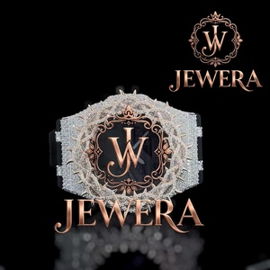 Reloj de Pulsera de Lujo con Incrustaciones de Diamantes de Imitación en Goma Negra y Blanca, de Primera Calidad - Product Image 2