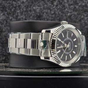 Montre automatique pour homme, tendance et luxueuse, bracelet en acier inoxydable vert 16mm 12mm, fermoir papillon, vente chaude - Product Image 5