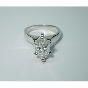 Anillo solitario con diamante natural genuino de 3,01 quilates, joyería para mujer, nuevo - Product Image 1