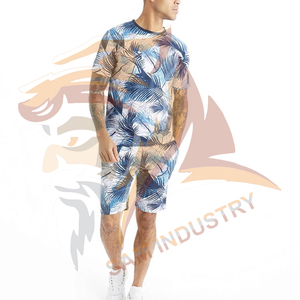 Nouveauté : Ensembles courts d'été pour hommes, sublimation personnalisée, design confortable, ensembles jumeaux pour hommes - Product Image 4