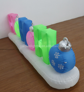 HOHOHO de Noël de 8FT gonflable avec les lumières multifonctionnelles de LED pour la décoration de jardin de cour - Product Image 4