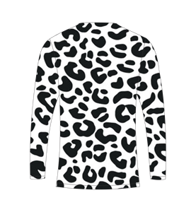 mens custom sublimation leopard print long sleeve t shirt hunting fishing <b>athletic</b> sports training shirt - Product Image 3