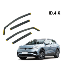 Accessoires automobiles fournis par l'usine pour Volkswagen ID.4X : Déflecteurs de fenêtre encastrés, visières de fenêtre, déflecteurs de vitres de voiture