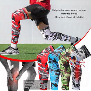 Manchons de compression pour les jambes, protection UV, légers, extensibles, couvre-jambes de longueur intégrale, pour hommes et femmes, course à pied, cyclisme - Product Image 3
