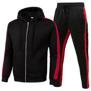 Ensemble de survêtement 2 pièces respirant pour homme, 100 % coton, vente en gros, design personnalisé, idéal pour l'hiver - Product Image 6