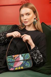 Bolso de mano indio estilo boho con flecos - Bolso bandolera de diseño boho con flecos - Bolso de mano de yute con cuentas - Product Image 5