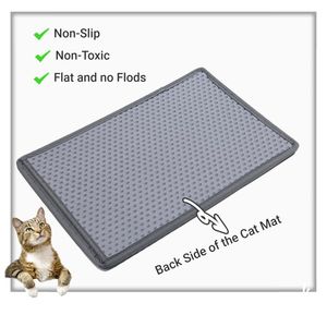 MiLi forma Kitty lettiera stuoia doppio strato 21 \ "X 14 \" impermeabile urina facile da pulire Scratch controllo Scratch Play Design per gatti - Product Image 3