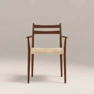 SILLA DE COMEDOR SINTERIOR CALEB DE MADERA TALLADA - Product Image 1