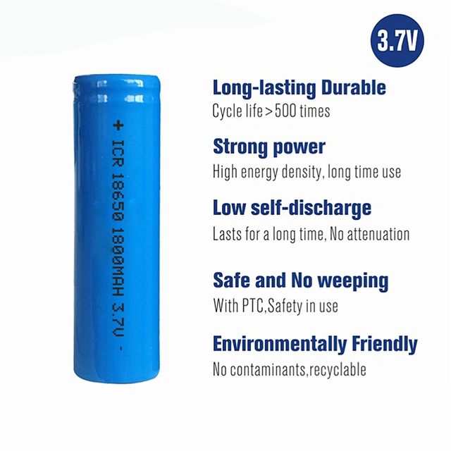18650 Lithium Ion Battery 3.7V 1500mAh 1800mAh 2000mAh 2500mAh 5C 10C High Drain Cylindrical Cell for Power Tools Wholesale