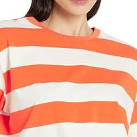 T-shirts courts décontractés d'été pour femmes, coupe ajustée, en coton et cachemire, avec logo personnalisé OEM, appliqués, manches courtes et imprimé à carreaux