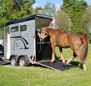 Custom Steel Horse <b>Trailer</b> Dual Axle Durable Livestock Transport <b>Trailer</b> with 2001-3000kg Capacity for Horse Breeding <b>Farms</b> - Product Image 1