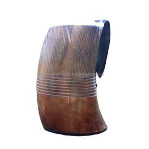 Cornes à boire viking de style animal polies de haute qualité, mugs à bière artisanaux originaux, tasses en corne uniques pour la décoration de la maison - Product Image 2