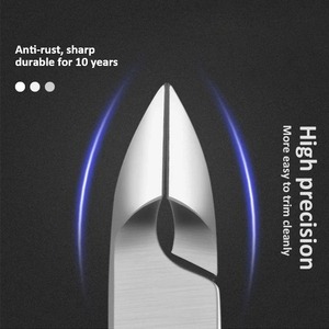 Coupe-cuticules en acier inoxydable, outil de pédicure pour éliminer les peaux mortes, pince à cuticules, ciseaux de manucure pour usage personnel - Product Image 6