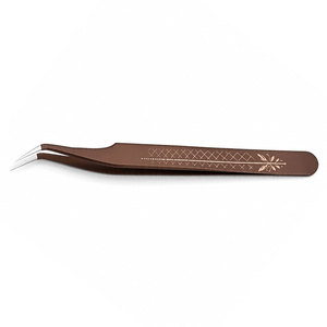 Pinzas Curvas de Precisión para Pestañas, de Acero Inoxidable con Punta Suave para Aplicación de Extensiones de Pestañas - Product Image 6