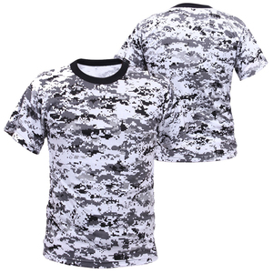 High Quality Summer Oversized Cropped Boxy T Shirt High Quality Camouflage T-Shirt Screen Printing Camo <b>Tshirt</b> for Men's - Product Image 6