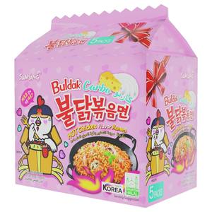 Fournisseur en gros à prix compétitif de Nouilles Saumon Buldak au Fromage Piquant et au Poulet Sauteurs (Lot de 5) – Meilleures Ventes - Product Image 3