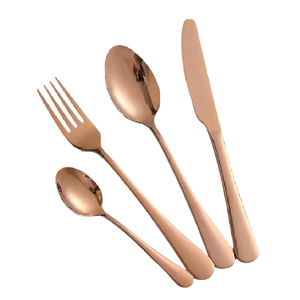 Juego de Cubiertos de Lujo de 24 Piezas con Forma de Piña, Acero Inoxidable Elegante con Acabado Espejo, Dorado y Plateado, Tenedores, Cucharas y Cuchillos - Product Image 1
