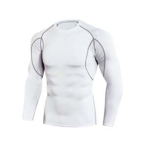 เสื้อรัดกล้ามเนื้อแขนยาวสำหรับผู้หญิง ยี่ห้อ Custom BJJ Ash Guard สำหรับกีฬา Jiu Jitsu และ MMA ผลิตจากผ้า Spandex/Polyester แห้งเร็ว กระชับรูปร่าง - Product Image 2