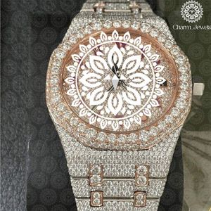 Reloj de Lujo Charm para Mujer, Caja de Acero Inoxidable, Correa de Acero, Movimiento de Cuarzo Analógico, Esfera de 38 mm, Manecillas Luminosas - Product Image 5