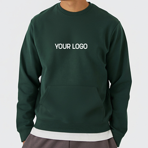 เสื้อสเวตเชิ้ตคอกลมผ้าฟลีซหนานุ่มคุณภาพสูง แขนยาวทรงโอเวอร์ไซส์สำหรับผู้ชาย สไตล์ลำลอง  แบบเรียบสีพื้น  เหมาะสำหรับฤดูหนาว  รับสั่งทำได้ - Product Image 1