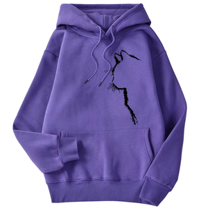 Men's Casual Autumn Eco-friendly Fleece Pullover <b>Hoodie</b> 100% Cotton Digital Printed Cartoon <b>Dog</b> Embroidery Loose - Product Image 4