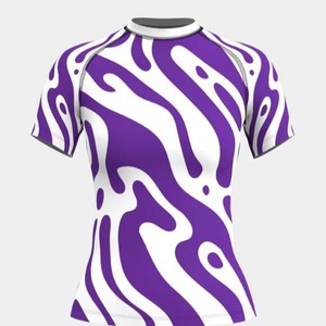 Haut de protection anti-UV unisexe à manches longues en Spandex/Polyester, personnalisé, séchage rapide, imprimé par transfert thermique, sans coutures, UPF50, pour le surf, vente en gros - Product Image 4