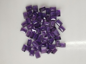 Ametyste africaine naturelle 7x5MM taille baguette, violet, meilleure qualité, pierres précieuses en vrac pour la fabrication de bijoux - Product Image 2
