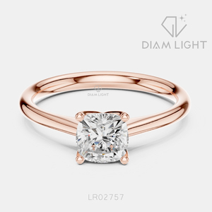 0.86CT <b>Cushion</b> Cut Fine Jewelry IGI Certified 14KT <b>White</b> Gold Wedding Ring Lab Grown Diamond Engagement Wedding Anniversary Gift - Product Image 3