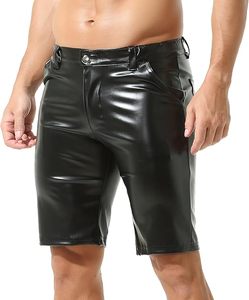 Shorts en cuir de mouton légers et respirants pour hommes, motif uni, shorts en cuir pour adultes - Product Image 1
