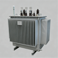 Transformateur de distribution triphasé immergé dans l'huile 100-630 kVA, 10 kV/0,4 kV, Dyn11, faible perte, IEC 60076, transformateur de puissance extérieur