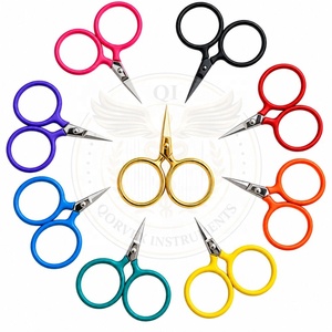 Portable Embroidery Scissors with Leather <b>Case</b> Fine Tip Thread Cutting <b>Sewing</b> Tool - Product Image 4