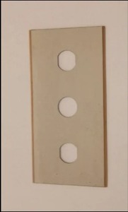 Lame de découpe durable à 3 trous 43x22x0.10mm en acier inoxydable pour machine de découpe de film plastique et de feuille métallique, pièces de rechange - Product Image 4