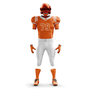 Conjunto de Fútbol Americano de Diseño Liso Hecho de Poliéster 2025, Hecho en Pakistán, Totalmente Sublimado, Uniforme Más Vendido, Camiseta de Fútbol Americano - Product Image 2